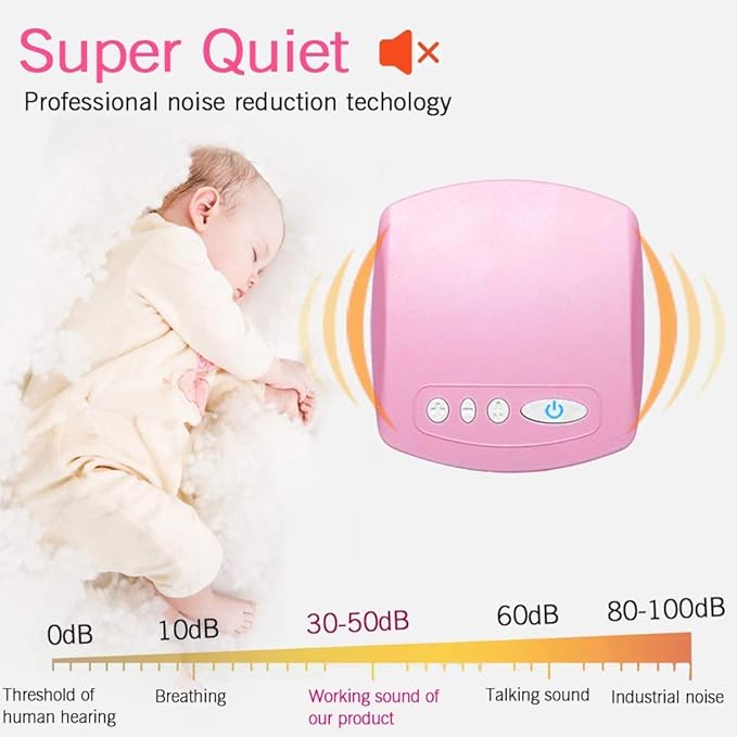Portable Breast Feeding Pump Nursing Breast Massage With 2 Modes And 9 Suction Levels