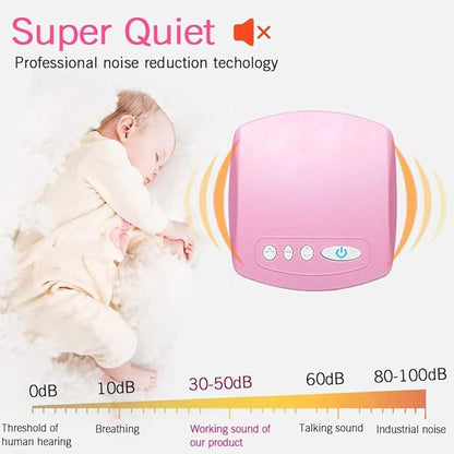 Portable Breast Feeding Pump Nursing Breast Massage With 2 Modes And 9 Suction Levels