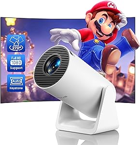 Mini projector with WiFi and Bluetooth, Outdoor Portable Movie Projector