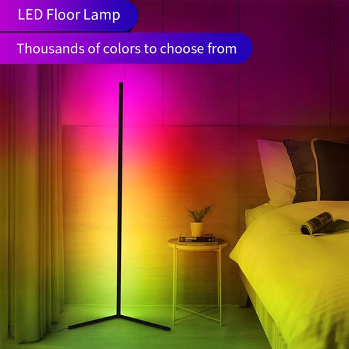 Remote Control LED Light Corner Lamp ABS 20 Watt Multicolour 132cm