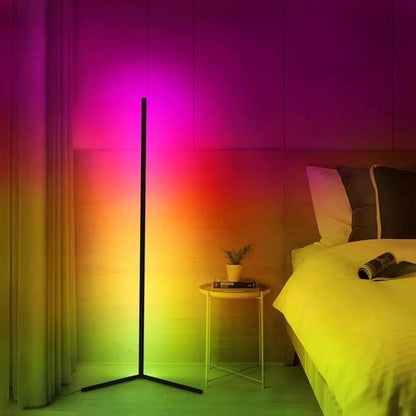 Remote Control LED Light Corner Lamp ABS 20 Watt Multicolour 132cm