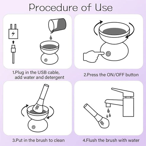 Electric Makeup Brush Cleaner