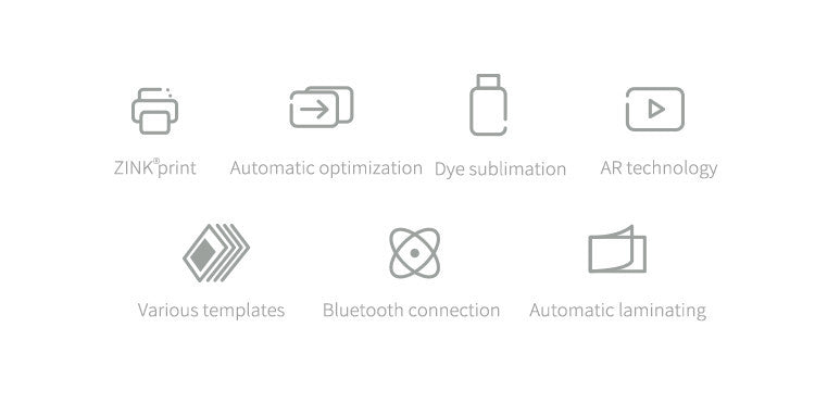 Wireless Mobile Thermal Photo Printer Portable Photo Color Printer